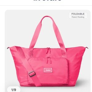 Pink Foldie travel bag
